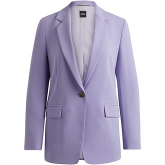 HUGO BOSS Womens Jocaluah Suit Jacket in Medium Purple - Size 14 UK