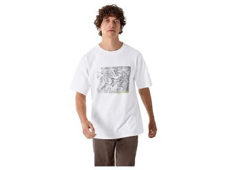 Arc'teryx Kragg Cotton Lithographica Short Sleeve Mens Workout White Light : 2XL, Cotton/Jersey