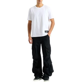 Balmain Wool twill cargo pants in Black at Nordstrom, Size 56 It