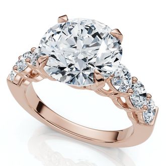 Pompeii3 Certified 5Ct Diamond Engagement Ring 14k Gold or Platinum Lab Grown