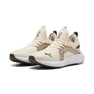 Puma Laufschuh PUMA SOFTRIDE ENZO 5 ANIMAL WNS, Damen, Gr. 37,5, alpine snow, chocolate braun, puma wei&szlig;, Textil, Schuhe Laufschuh