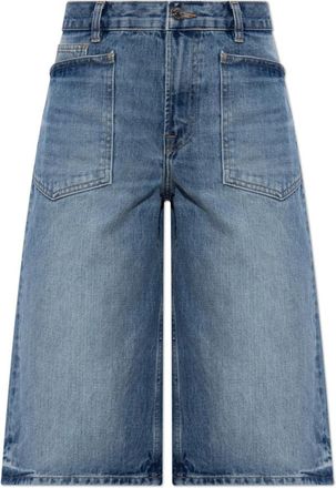 Sams&oslash;e & Sams&oslash;e Saveyra Shorts - Dames - Denim shorts - Blauw - W28 - Katoen - Korte Broeken