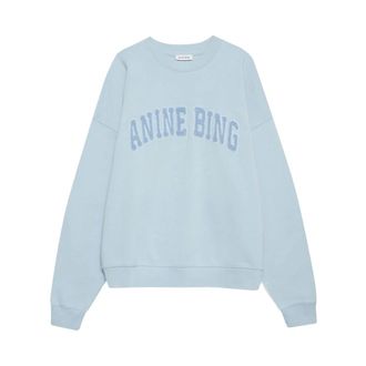 Anine Bing Dames, Sweatshirts & Hoodies, Blauw, Maat: XS Katoen