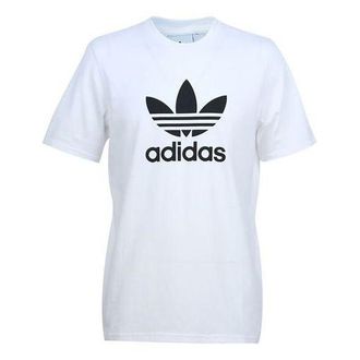 adidas originals Alphabet Printing Casual Breathable Sports Short Sleeve White CW0710