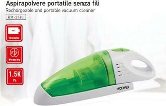 Trade Shop Trade Shop - Aspirapolvere Cordless 35 Watt Aspira Liquidi Polvere Briciole Ricaricabile