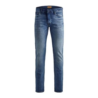 Jack & Jones Jeans, Heren, Blauw, W33 L36, Denim, Blauwe Denim Jeans Jjiglenn Jjicon JJ