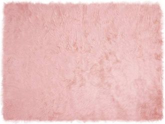 vidaXL Faux Sheepskin Rug Tafalla Pink 160 x 230 cm Polyester vidaXL