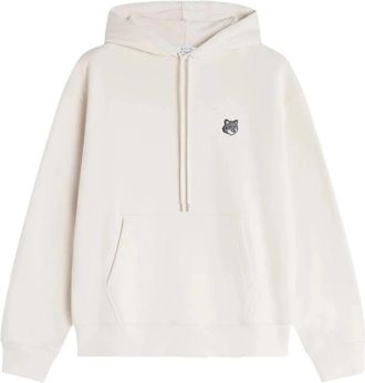 Maison Kitsun&eacute; Hoodies - Heren - Hoodies - Beige - XL - Hoodies & sweatvesten