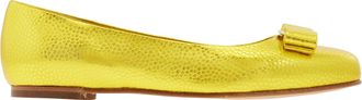 Ferragamo Ferragamo Varina Leather Ballet Flats, Size 7 C