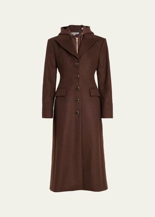 Veronica Beard Elspeth Coat with Hoodie Dickey