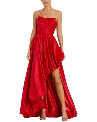 Mac Duggal Strapless Ruched Gown