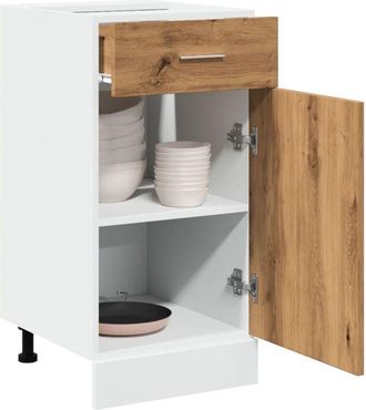 vidaXL Cassettiera Lyon Rovere Artigianale 40x46x81,5 cm - Vidaxl