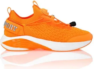 Plein Sport Runner Socks Basic Unisex in Orangefluo at Nordstrom, Size 42