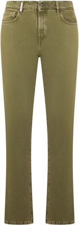 Moschino Rechte broek - Heren - Regular Fit Jeans - Groen - M - Katoen - Jeans