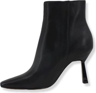 Guess Enkellaars - Dames - Laarzen met Hak - Zwart - 35 EU - Leer - Schoenen