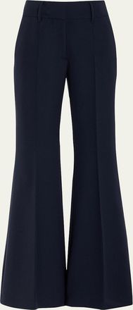 Gabriela Hearst Rhein Flared Wool Pants