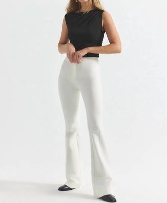 Derek Lam Flare Trouser In Soft White