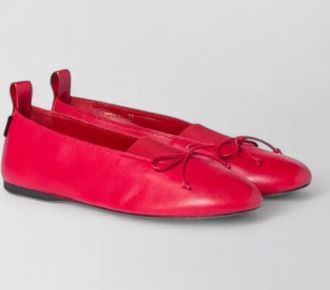 Miu Miu leather ballerina shoes