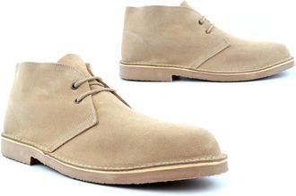 Generic Mens Desert Boots Mens Suede Boots Genuine Suede Leather Boot Real Leather Boot Extra Large Size 14 13 Size 15 Lace Up Ankle High Sizes 7-15 Stone 11 