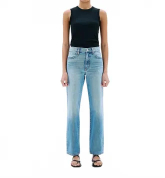Slvrlake Denim Kendra Straight-Leg Jeans In Blue