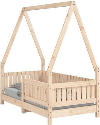 vidaXL Kids Bed Frame 70x140 cm Solid Wood Pine Vidaxl