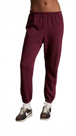 perfectwhitetee Johnny French Terry Sweatpant In Burgundy