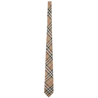 Burberry Manston Tie - male - Burberry - Ties - Beige - ONE SIZE - Accessories