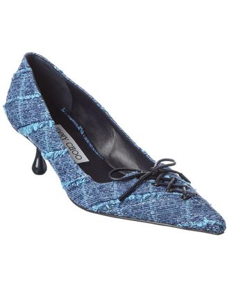 Jimmy Choo London Scarlett 50 Denim Pump