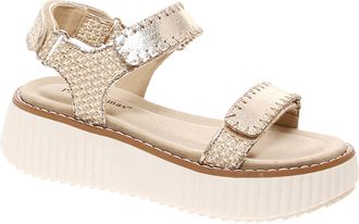 Pierre Dumas Womens Sweet 4 Sandal In Gold Combo