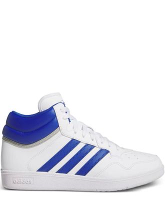 adidas stripes mid sneakers - White