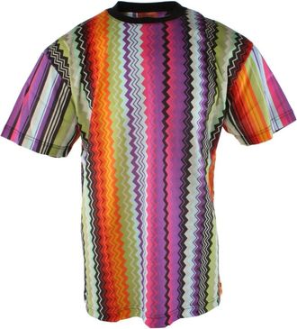 Missoni T-shirt - Heren - T-shirts - Veelkleurig - M - Katoen - Tops