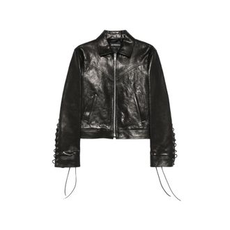 Ann Demeulemeester Long-sleeve Leather Jacket