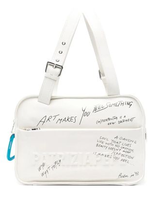 Patrizia Pepe Im(perfection) shoulder bag - women - Leather - One Size - White