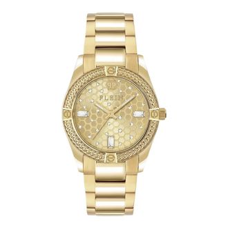 Philipp Plein Icon Chain Watch - Dames - Horloges - Geel - ONE Size - Accessoires