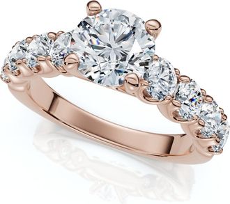 Pompeii3 Certified 3Ct Diamond Engagement Ring 14k Gold Lab Grown