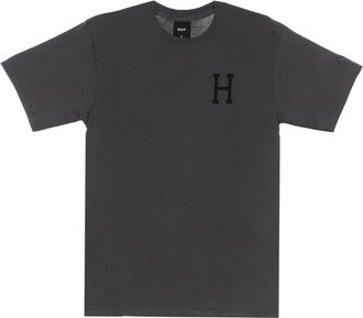 HUF T-Shirts, male, Black, Size: S Classic H Tee Charcoal T-Shirt