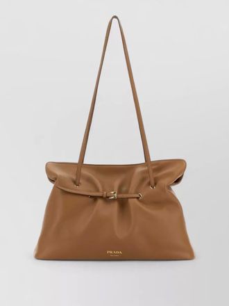 Prada nappa leather shoulder bag soft structure