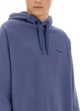 Paul Smith Organic Cotton Hoodie - Blue