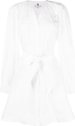 Tommy Hilfiger Ladder Lace Short Dress - Dames - Jurken - Wit - Maat: XS Katoen