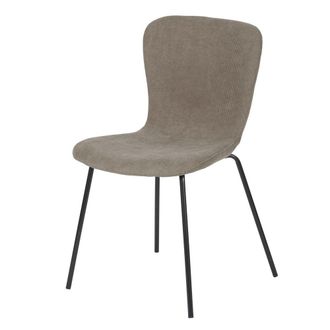 Maisons du monde Silla de pana reciclada beige cappuccino