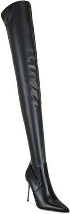 Azalea Wang Milandra Thigh High Boot in Black at Nordstrom Rack, Size 7.5
