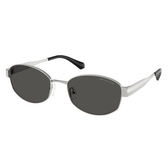 Michael Kors Silver Frame Dark Grey Lens Sunglasses
