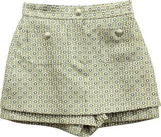 Maje Floral Printed Overlay Shorts in Multicolor Polyester