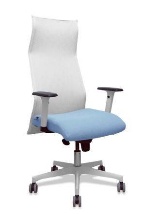 Piqueras y Crespo Silla De Oficina Piqueras Y Crespo 54br65g Blanco Azul Cielo