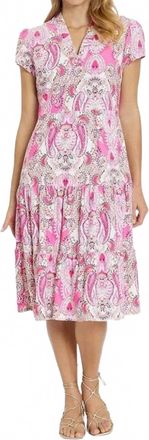 Jude Connally Womens Libby Dress In Paisley Pink
