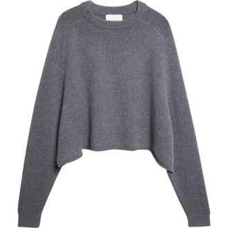 Lisa Yang Karine Oversize Raglan Sleeve Cashmere Sweater in Graphite at Nordstrom, Size 2