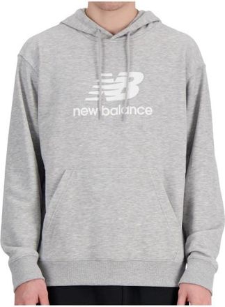 New Balance Sport Essentials Fleece Logo Hoodie Hoodie f&uuml;r Herren | grau