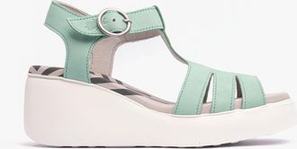 FLY London DUMA955FLY Womens Sandals Spearmint - Blue - Size UK 4
