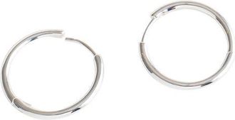 Madewell Demi-Fine Medium Hoop Earrings in Sterling Silver at Nordstrom