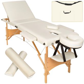 TecTake Massage Table Daniel in Beige